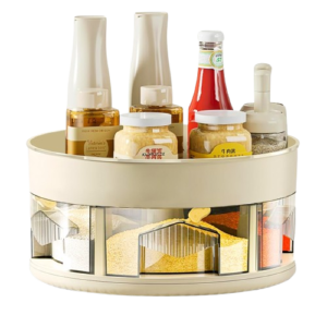 360° Rotating Double Layer Storage Rack