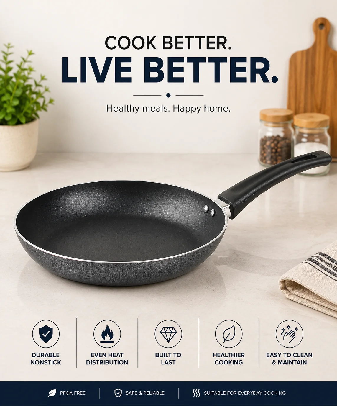 Super Non Stick Frying Pan | Premium Quality Fry Pan