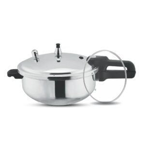 Sk Mirror Polish 2-in-1 Wok Pressure Cooker & Glass Lid