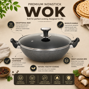 Cooking Non Stick Wok | Premium Regular Wok