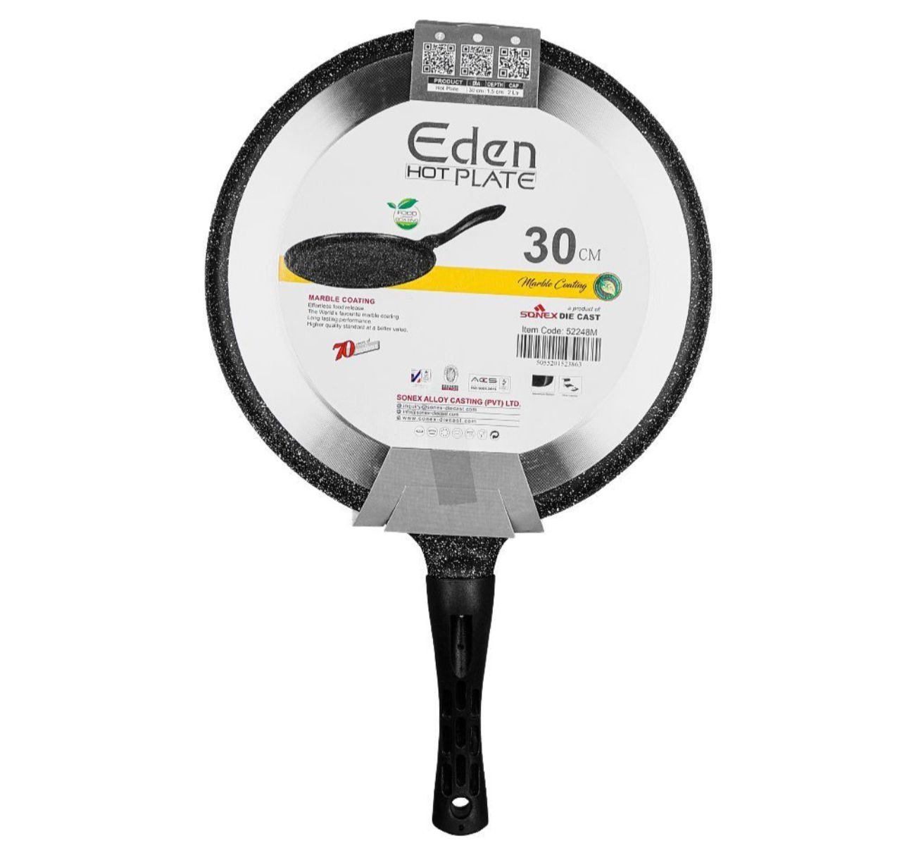 Sonex Die-Cast Non-Stick Marble Pizza Pan & Tawa - Best Heat Griddle